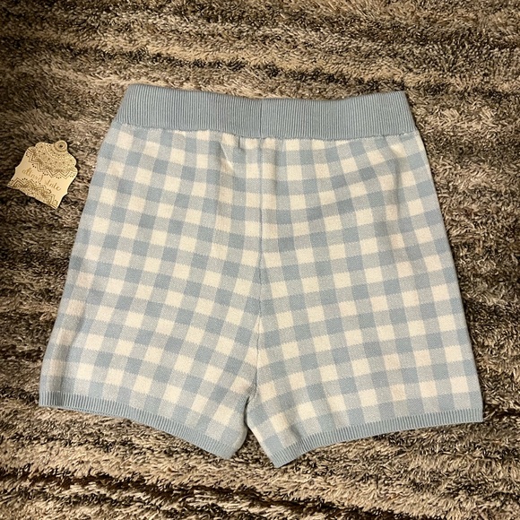 Altrd state blue checkered knit shorts - Picture 2 of 2